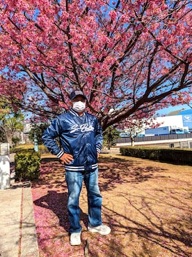 「Fanatics（ファナティクス）のアイテム」を使った、avirexsさん（メンズ・165cm）の冬コーディネート