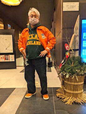「Danner（ダナー）のアイテム（スニーカー）」を使った、avirexsさん（メンズ・165cm）の冬コーディネート