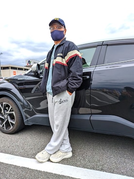 「AVIREX（アヴィレックス）のアイテム（スウェットパンツ）」を使った、avirexsさん（メンズ・165cm）の春コーディネート