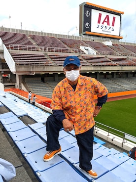 「Fanatics（ファナティクス）のアイテム」を使った、avirexsさん（メンズ・165cm）の秋コーディネート