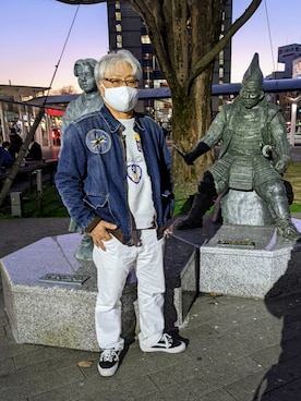 「Buzz Rickson's（バズリクソンズ）のアイテム（スウェット）」を使った、avirexsさん（メンズ・165cm）の冬コーディネート