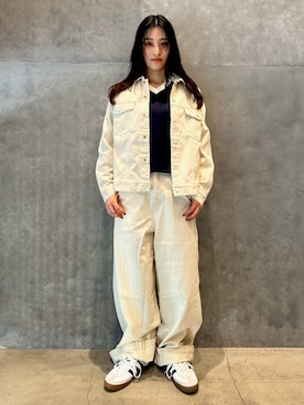 「クセニア・シュナイダー」｜「アイテム（デニムジャケット）」を使った、MHさん（レディース・165cm）の秋コーディネート