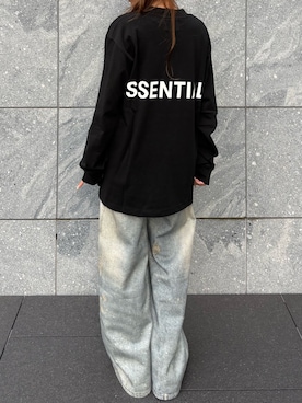 「FOG ESSENTIALS（エフオージーエッセンシャルズ）のアイテム」を使った、萌笑さん（レディース・157cm）の春コーディネート