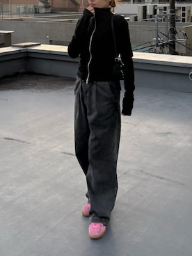 「Chick（チック）のアイテム」を使った、萌笑さん（レディース・157cm）の冬コーディネート