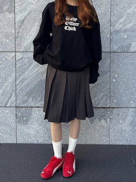 「Chick（チック）のアイテム」を使った、萌笑さん（レディース・157cm）の冬コーディネート