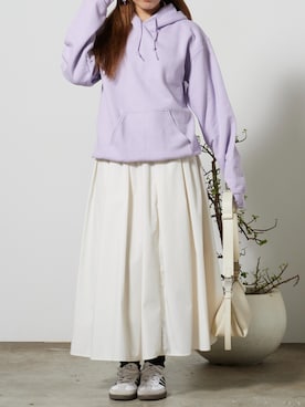 「CALLNE（カルネ）のアイテム」を使った、萌笑さん（レディース・157cm）の秋コーディネート