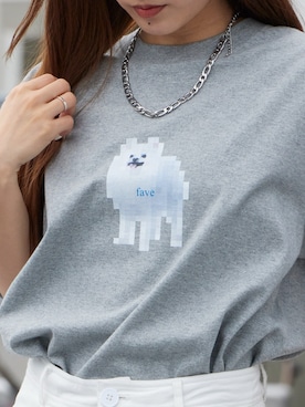 「WBSB（ダブルビーエスビー）のWBSB/ダブルビーエスビー Fave S/S TEE プリントデザイン クルーネック 半袖 Tシャツ 2026年春夏（Tシャツ/カットソー、グレー系）」を使った、萌笑さん（レディース・157cm）の春コーディネート