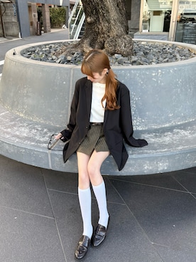 萌笑さん（レディース・157cm）の冬コーディネート