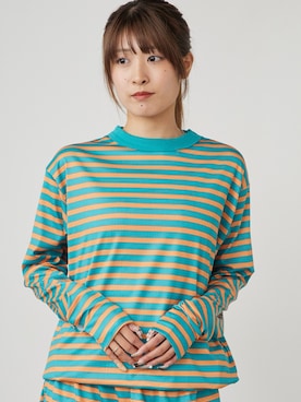 「MILLER（ミラー）のR.P.miller/ミラー Prib Rash guard ラッシュガード レディース 2026新作（ラッシュガード、その他）」を使った、萌笑さん（レディース・157cm）の春コーディネート