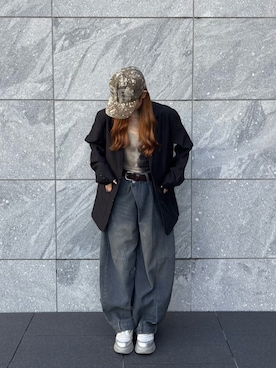 「Chick（チック）のアイテム」を使った、萌笑さん（レディース・157cm）の冬コーディネート