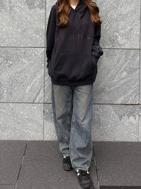 「FOG ESSENTIALS（エフオージーエッセンシャルズ）のアイテム」を使った、萌笑さん（レディース・157cm）の春コーディネート