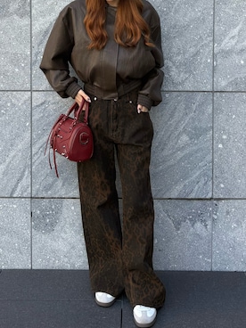 「Chick（チック）のアイテム」を使った、萌笑さん（レディース・157cm）の冬コーディネート