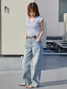 「MILLER（ミラー）のアイテム」を使った、萌笑さん（レディース・157cm）の夏コーディネート