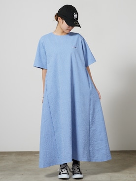 「THOUSAND MILE（サウザンドマイル）のアイテム」を使った、萌笑さん（レディース・157cm）の春コーディネート