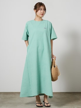 「THOUSAND MILE（サウザンドマイル）のアイテム」を使った、萌笑さん（レディース・157cm）の春コーディネート