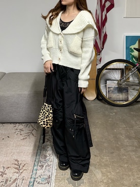 「BLANK　（ブランク）のアイテム」を使った、萌笑さん（レディース・157cm）の冬コーディネート