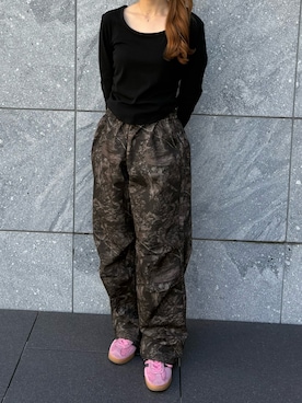 「BLANK　（ブランク）のアイテム」を使った、萌笑さん（レディース・157cm）の冬コーディネート