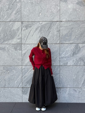 「Kijun（キジュン）のアイテム」を使った、萌笑さん（レディース・157cm）の冬コーディネート