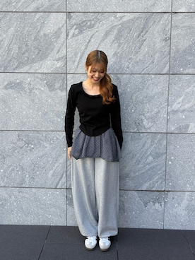 「Chick（チック）のアイテム」を使った、萌笑さん（レディース・157cm）の冬コーディネート