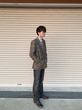 「ARGIS（アルジス）のアイテム」を使った、Nさん（メンズ・172cm）の春コーディネート