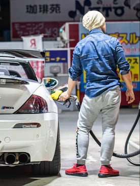 「GAS（ガス）のアイテム」を使った、rampagejakusonさん（メンズ・172cm）の春コーディネート