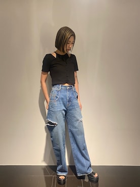 藤川陽さん(レディース・162cm)の夏コーディネート