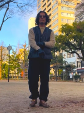 「アイテム（手袋）」を使った、jojo55さん（メンズ・171cm）の冬コーディネート