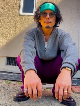 「アイテム（ヘアバンド）」を使った、jojo55さん（メンズ・171cm）の秋コーディネート