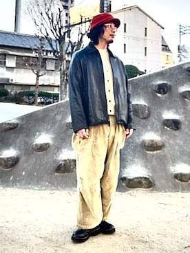 「COOTIE PRODUCTIONS（クーティープロダクションズ）のアイテム」を使った、Nuさん（メンズ・171cm）の冬コーディネート