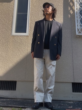 「アイテム（テーラードジャケット）」を使った、jojo55さん（メンズ・171cm）の秋コーディネート