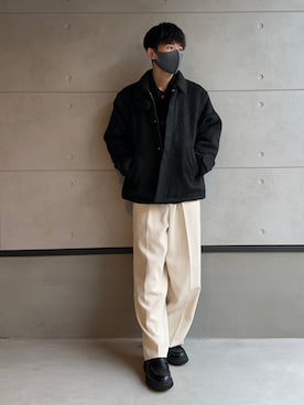 「CASPER JOHN（キャスパージョン）のアイテム（ブルゾン）」を使った、ko-chiさん（メンズ・176cm）の秋コーディネート