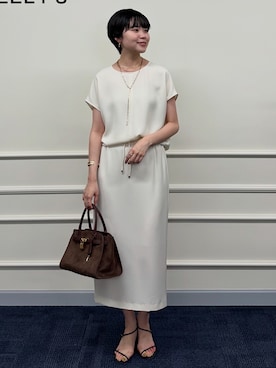 「NOLLEY’S（ノーリーズ）のアイテム」を使った、shioo_nolさん（レディース・165cm）の夏コーディネート