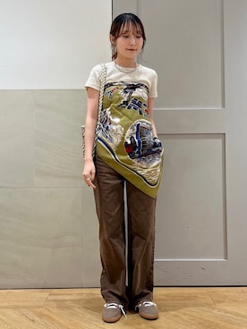 「upperhights（アッパーハイツ）のアイテム」を使った、中島さん（レディース・154cm）の秋コーディネート