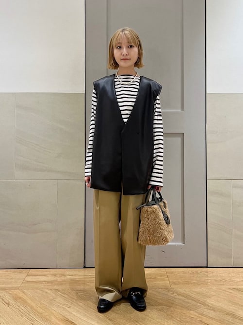 SHIPS（シップス） ベスト ジレ SHIPS Primary Navy Label:「手洗い