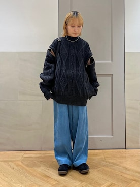 中島さん(レディース・154cm)の冬コーディネート