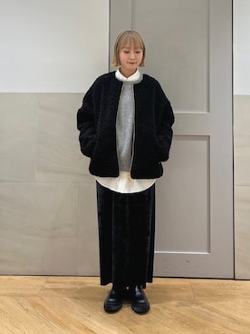 中島さん（レディース・154cm）の冬コーディネート