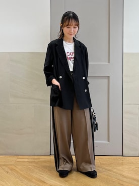 中島さん(レディース・154cm)の秋コーディネート