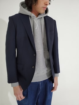 「no brand（ノーブランド）のアイテム（ジャケット/アウター）」を使った、press_takedaさん（メンズ・184cm）の春コーディネート
