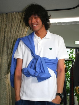 「no brand（ノーブランド）のアイテム」を使った、press_takedaさん（メンズ・184cm）の夏コーディネート