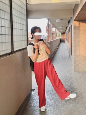 「BEN DAVIS（ベンデイビス）のアイテム」を使った、じゅのさん（レディース・163cm）の夏コーディネート