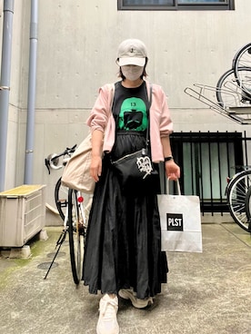 「アイテム（帽子）」を使った、yuukaniさん（レディース・162cm・40代）の秋コーディネート