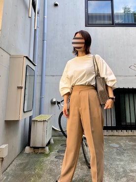 「TORY BURCH（トリーバーチ）のアイテム（バッグ）」を使った、yuukaniさん（レディース・162cm）の秋コーディネート
