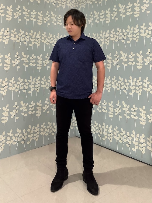 【夏に是非！！】PRADA ポロシャツ　オリーブ色　M 今日WTO】Prada プラダ 2024 新款カラーブロック 翻領 ショート