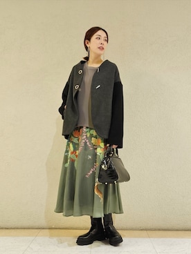 「KATHARINE ROSS（キャサリンロス）のアイテム（Tシャツ/カットソー）」を使った、たむーさん（レディース・165cm）の秋コーディネート