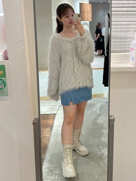 「ロングカーディガン」｜yuiさん（レディース・156cm）の夏コーディネート