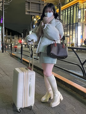 「ボストンバッグ」｜yuiさん（レディース・156cm）の冬コーディネート