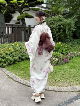 「アイテム（水着/着物・浴衣）」を使った、yuiさん（レディース・156cm）の夏コーディネート
