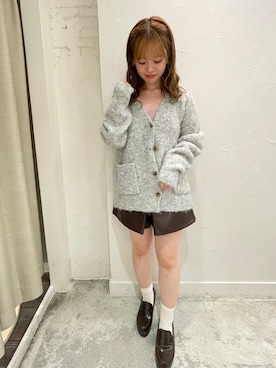 「ロングカーディガン」｜yuiさん（レディース・156cm）の秋コーディネート
