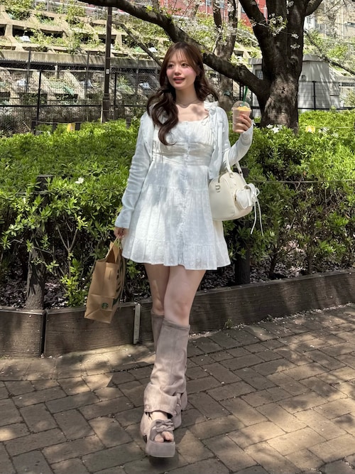 Saxe Flower Stroll ミニワンピース（ワンピース）｜OLIVE des OLIVE