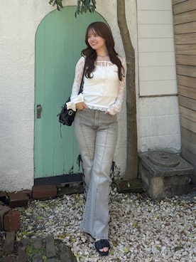 「OLIVE des OLIVE（オリーブデオリーブ）のアイテム」を使った、yuiさん（レディース・156cm）の春コーディネート